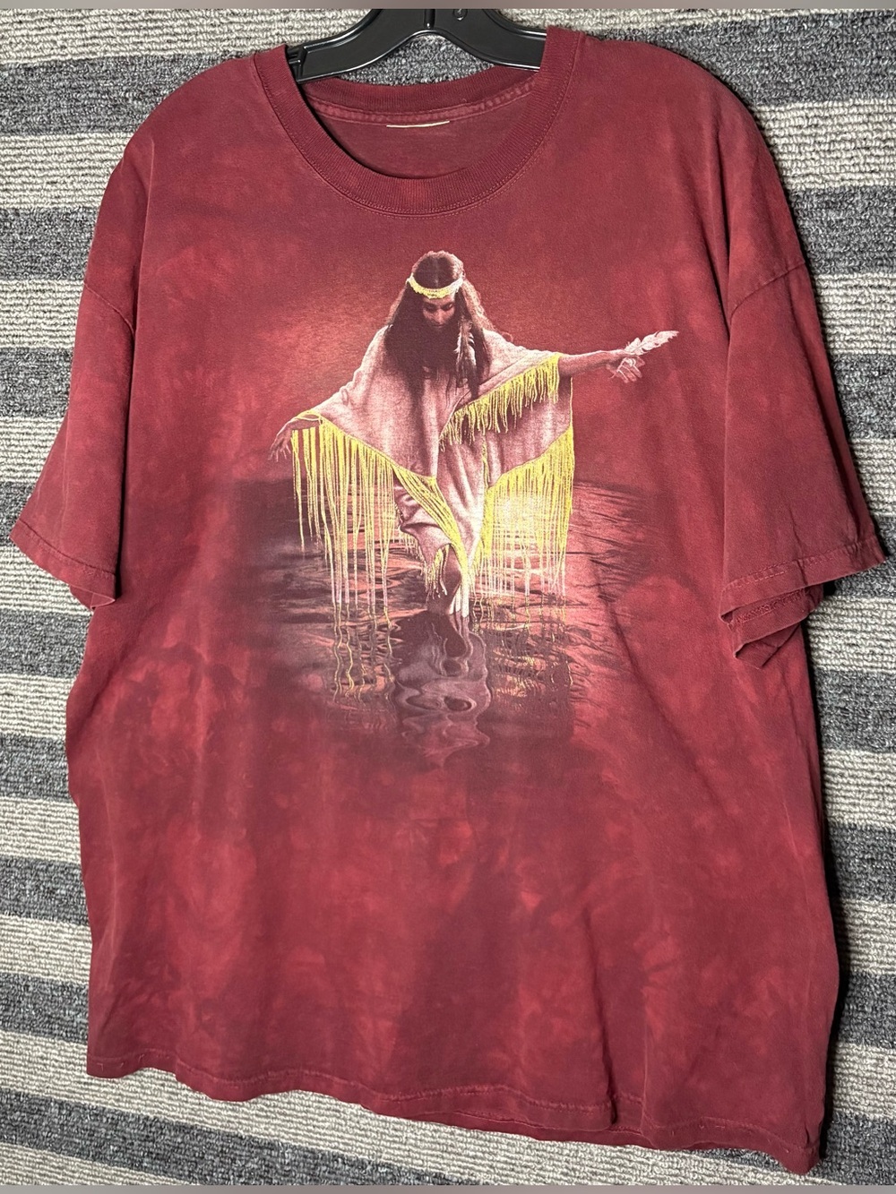 Vintage Y2K The Mountain Native Spirit Lee Bogle Artist Graphic T-Shirt 2XL EUC